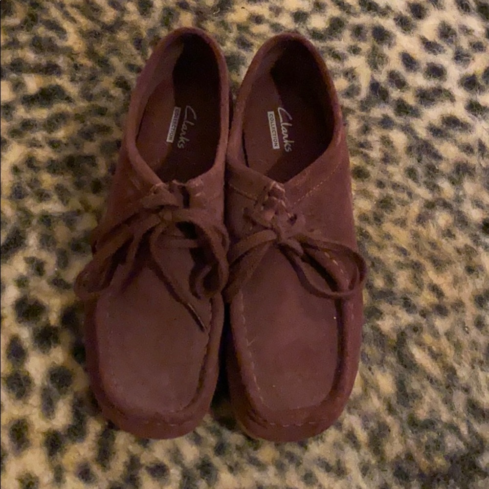 Burgundy Clarks - Picture 3 of 6